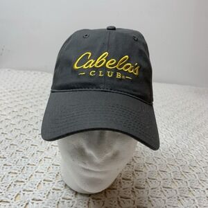 Cabela's Club Hat Cat Adult One Size Fits Gray Hunting Outdoors Cap Baseball Cap